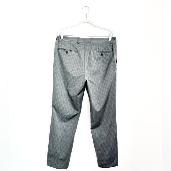 Domenico Vacca Grey 100% wool pinstripe pant Suit - Picture 8 of 12